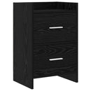Sengeborde Sort eg 40 x 30 x 60 cm Konstrueret træ