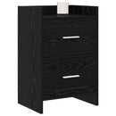 Sengeborde Sort eg 40 x 30 x 60 cm Konstrueret træ
