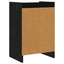 Sengeborde 2 pcs Sort eg 40 x 30 x 60 cm Konstrueret træ