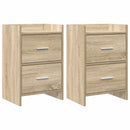 Sengeborde 2 pcs Sonoma-eg 40 x 30 x 60 cm Konstrueret træ