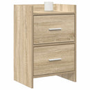 Sengeborde 2 pcs Sonoma-eg 40 x 30 x 60 cm Konstrueret træ