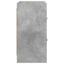 Sengeborde 2 stk. Betongrå 40 x 30 x 60 cm Konstrueret træ