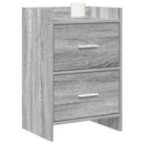 Sengeborde 2 pcs Grå Sonoma 40 x 30 x 60 cm Konstrueret træ