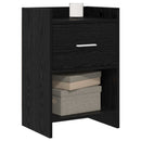 Sengeborde Sort eg 40 x 30 x 60 cm Konstrueret træ