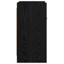 Sengeborde 2 stk. Sort eg 40 x 30 x 60 cm Konstrueret træ