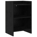 Sengeborde Sort eg 40 x 30 x 60 cm Konstrueret træ