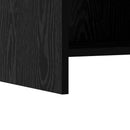 Sengeborde 2 stk. Sort eg 40 x 30 x 60 cm Konstrueret træ