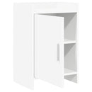 Sengeborde 2 stk. Hvid 40 x 30 x 60 cm Konstrueret træ