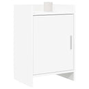Sengeborde 2 stk. Hvid 40 x 30 x 60 cm Konstrueret træ