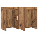 Sengeborde 2 pcs Gammelt træ 40 x 30 x 60 cm Konstrueret træ