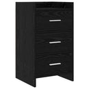 Sengeborde Sort eg 40 x 36 x 70 cm Konstrueret træ