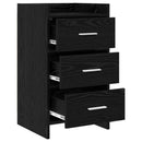 Sengeborde Sort eg 40 x 36 x 70 cm Konstrueret træ