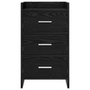 Sengeborde Sort eg 40 x 36 x 70 cm Konstrueret træ