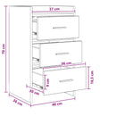 Sengeborde Gammelt træ 40 x 36 x 70 cm Konstrueret træ