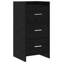 Sideboard Sort eg 40 x 36 x 80 cm Konstrueret træ