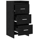 Sideboard Sort eg 40 x 36 x 80 cm Konstrueret træ
