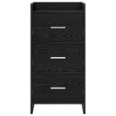 Sideboard Sort eg 40 x 36 x 80 cm Konstrueret træ
