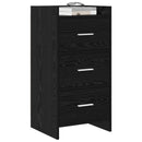 Sideboard Sort eg 40 x 36 x 80 cm Konstrueret træ