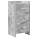 Sideboard Betongrå 40 x 36 x 80 cm Konstrueret træ