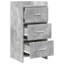 Sideboard Betongrå 40 x 36 x 80 cm Konstrueret træ