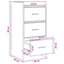 Sideboard Gammelt træ 40 x 36 x 80 cm Konstrueret træ