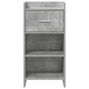 Sideboard Betongrå 40 x 36 x 80 cm Konstrueret træ