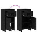 Sideboard Sort eg 40 x 36 x 80 cm Konstrueret træ