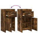 Sideboard Røget eg 40 x 36 x 80 cm Konstrueret træ