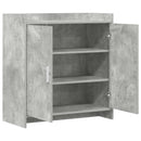 Sideboard Betongrå 72 x 36 x 80 cm Konstrueret træ