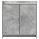 Sideboard Betongrå 72 x 36 x 80 cm Konstrueret træ