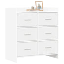 Sideboard Hvid 75 x 33 x 80 cm Konstrueret træ