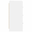 Sideboard Hvid 75 x 33 x 80 cm Konstrueret træ