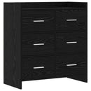 Sideboard Sort eg 75 x 33 x 80 cm Konstrueret træ