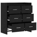 Sideboard Sort eg 75 x 33 x 80 cm Konstrueret træ