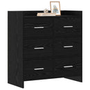 Sideboard Sort eg 75 x 33 x 80 cm Konstrueret træ