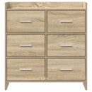 Sideboard Sonoma-eg 75 x 33 x 80 cm Konstrueret træ