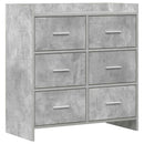 Sideboard Betongrå 75 x 33 x 80 cm Konstrueret træ