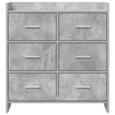 Sideboard Betongrå 75 x 33 x 80 cm Konstrueret træ
