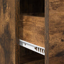 Sideboard Røget eg 75 x 33 x 80 cm Konstrueret træ