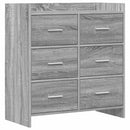 Sideboard Grå Sonoma 75 x 33 x 80 cm Konstrueret træ