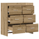 Sideboard Artisan-eg 75 x 33 x 80 cm Konstrueret træ