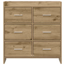 Sideboard Artisan-eg 75 x 33 x 80 cm Konstrueret træ