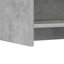 Sideboard Betongrå 75 x 36 x 80 cm Konstrueret træ