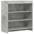 Sideboard Betongrå 75 x 36 x 80 cm Konstrueret træ