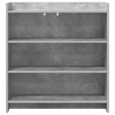 Sideboard Betongrå 75 x 36 x 80 cm Konstrueret træ