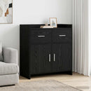 Sideboard Sort eg 75 x 36 x 80 cm Konstrueret træ