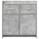 Sideboard Betongrå 75 x 36 x 80 cm Konstrueret træ