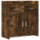 Sideboard Røget eg 75 x 36 x 80 cm Konstrueret træ