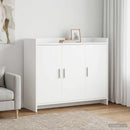 Sideboard Hvid 98,5 x 33 x 80 cm Konstrueret træ