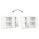 Sideboard Hvid 98,5 x 33 x 80 cm Konstrueret træ